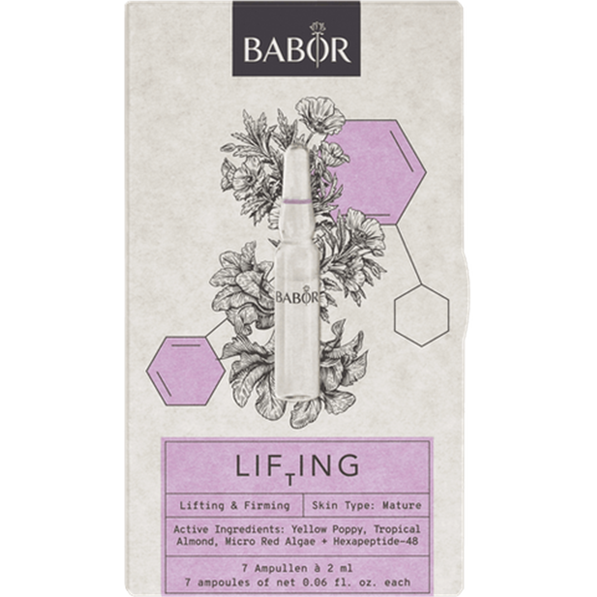 Babor Lifting Ampoule Concentrates Set Toparlayıcı, Dolgunlaştırıcı ve Yeniden Yapılandırıcı Ampul Seti 7x2 ml