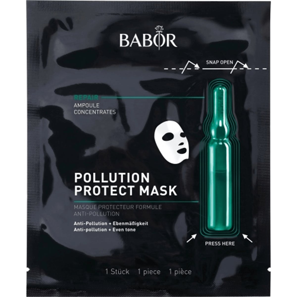 Babor Pollution Protect Mask Prebiyotik Ve Antioksidan Formüllü Canlandırıcı Etkili Ampul Konsantreli Kağıt Maske