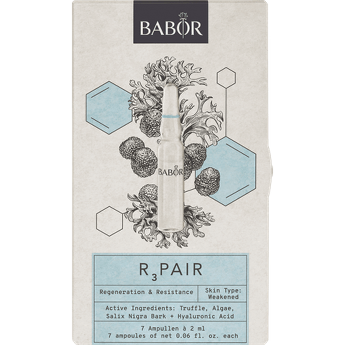 Babor Repair Ampoule Concentrates Set Yeniden Yapılandırıcı, Canlandırıcı ve Tazeleyici Ampul Seti 7x2 ml