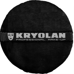 Kryolan Premium Powder Puff - Pudra Pufu Black 10cm