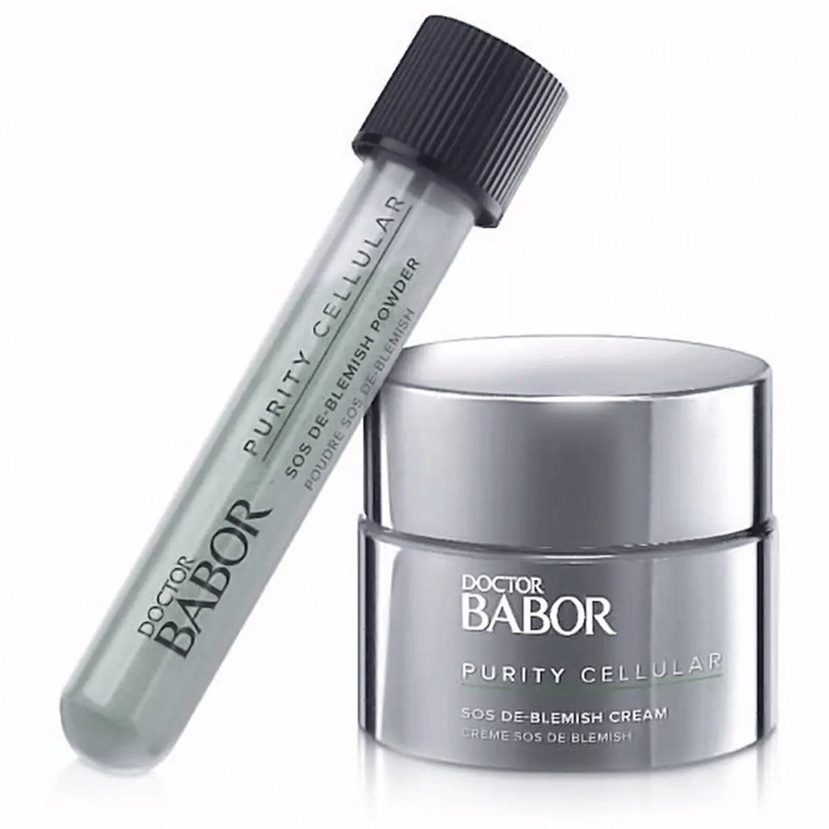 Doctor Babor Purity Cellular SOS De-Blemish Treatment Kit Sivilce Problemi Ve Yağlı Ciltler İçin Pudra Ve Krem İkilisi
