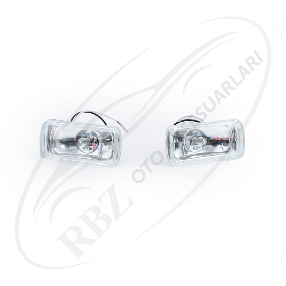  SIS LAMBASI 12 CM X 5 CM DIKDORTGEN H3 AMPULLU 2 LI BEYAZ