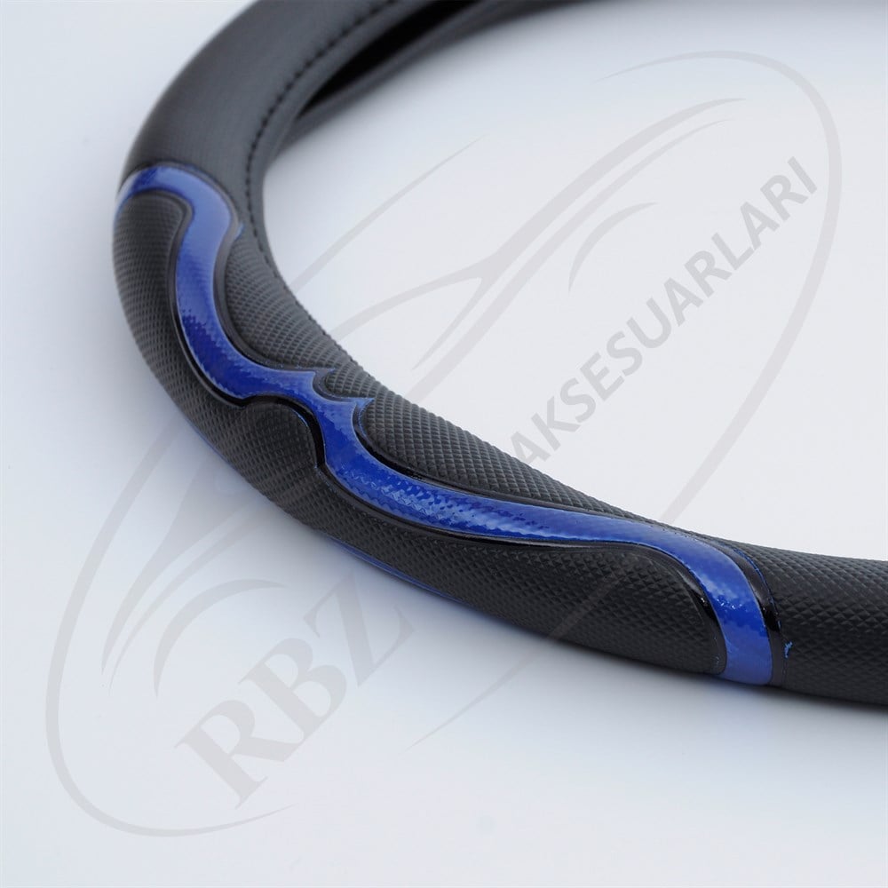 DIREKSIYON KILIFI 38 CM DALGALI MAVI FOSFORLU