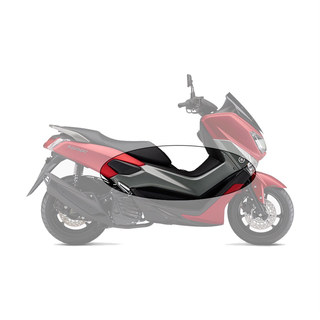 YAMAHA NMAX 125 155 SAĞ YAN KAPAK MAT GRİ (MNM3)