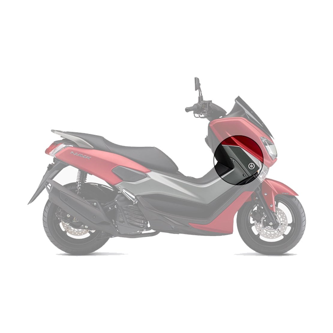 YAMAHA NMAX 125 155 SİNYAL ÜSTÜ ÖN SAĞ PANEL MAT GRİ (MNM3)