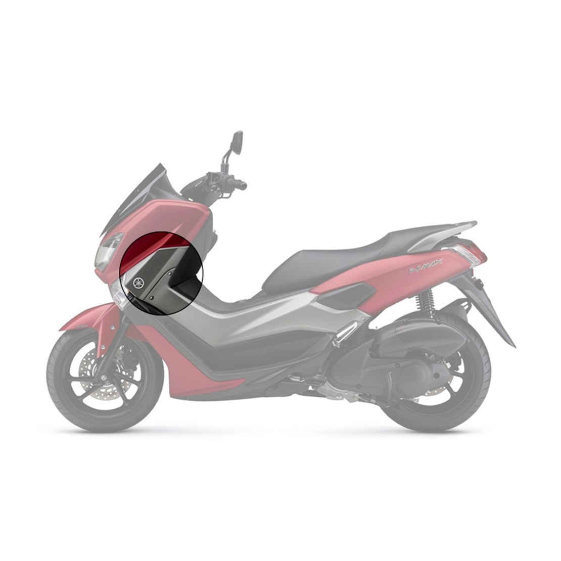 YAMAHA NMAX 125 155 SİNYAL ÜSTÜ ÖN SOL PANEL MAT GRİ (MNM3)