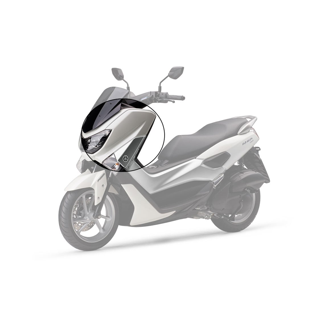 YAMAHA NMAX 125 155 SOL ÖN KAFA GRENAJI BEYAZ (WM6)