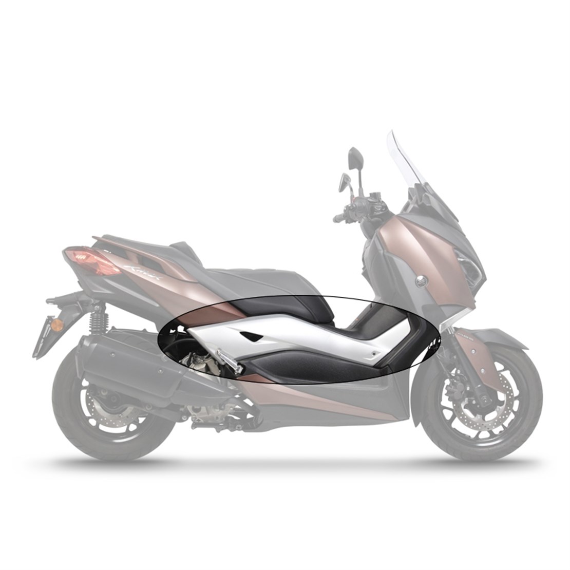 YAMAHA XMAX 2018 SAĞ YAN GRENAJ MAT GÜMÜŞ GRİ (MS1)