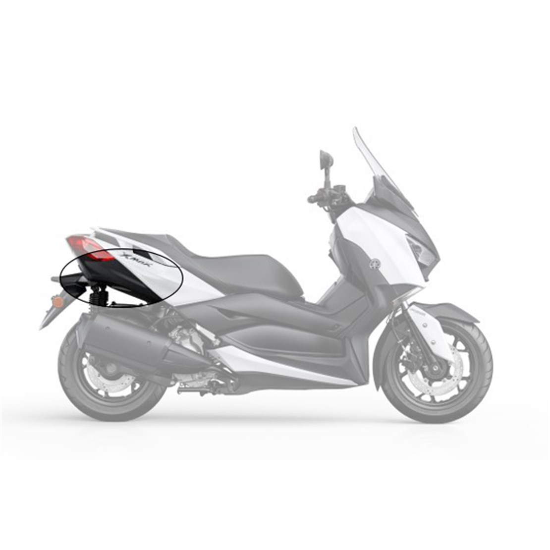 YAMAHA XMAX 2018 STOP ALTI SAĞ PANEL SİYAH