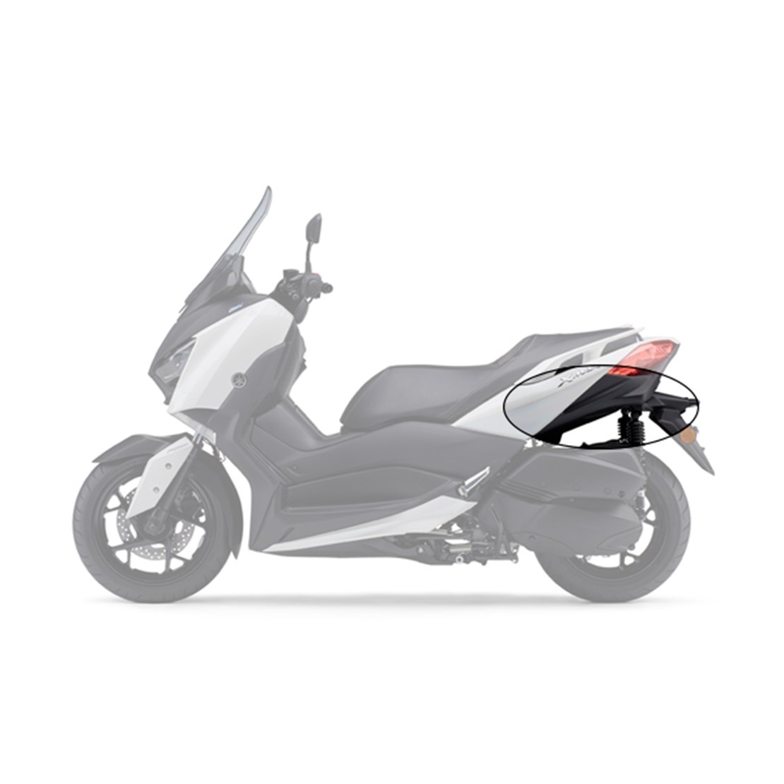 YAMAHA XMAX 2018 STOP ALTI SOL PANEL SİYAH