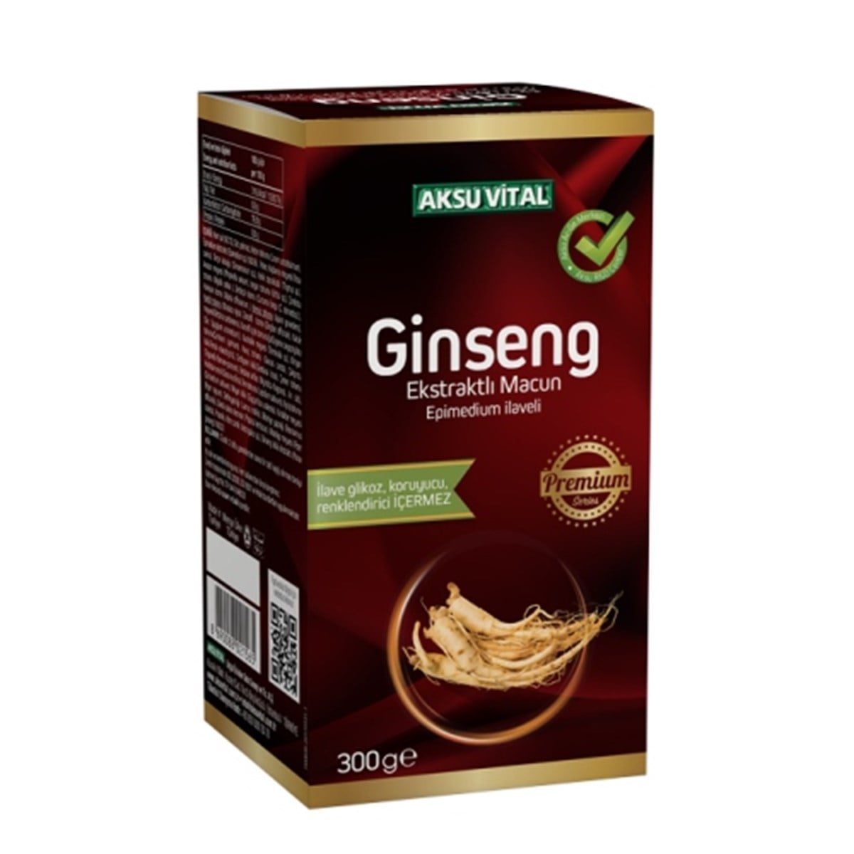 Aksu Vital Ginseng Ekstraktlı Mâcun Epimedium İlaveli 300 Gram