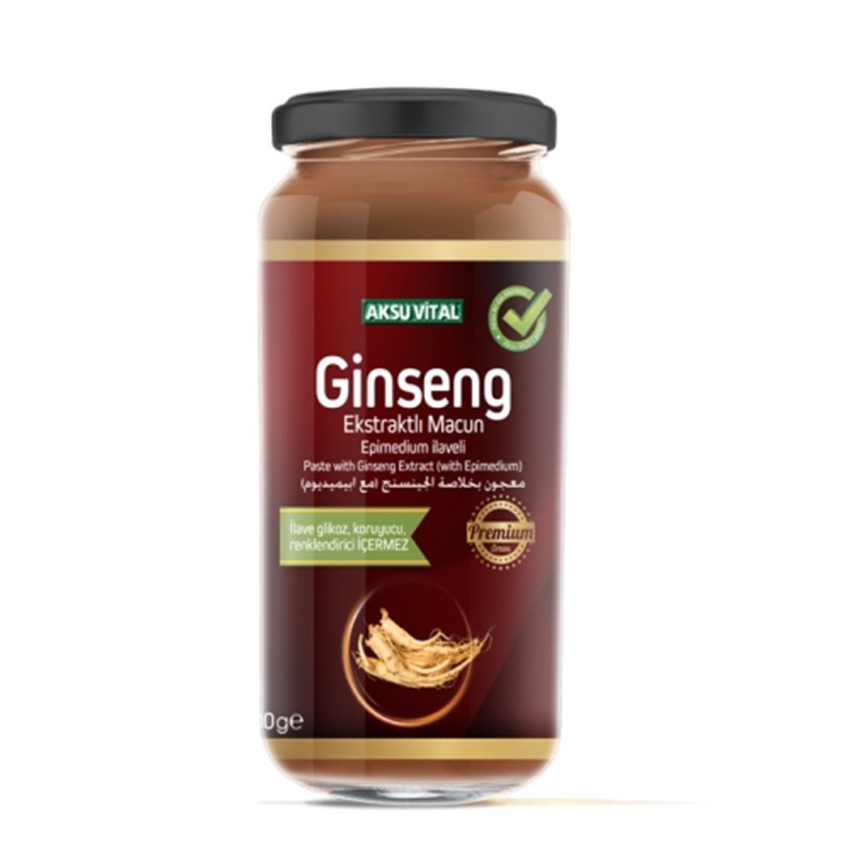 Aksu Vital Ginseng Ekstraktlı Mâcun Epimedium İlaveli 300 Gram