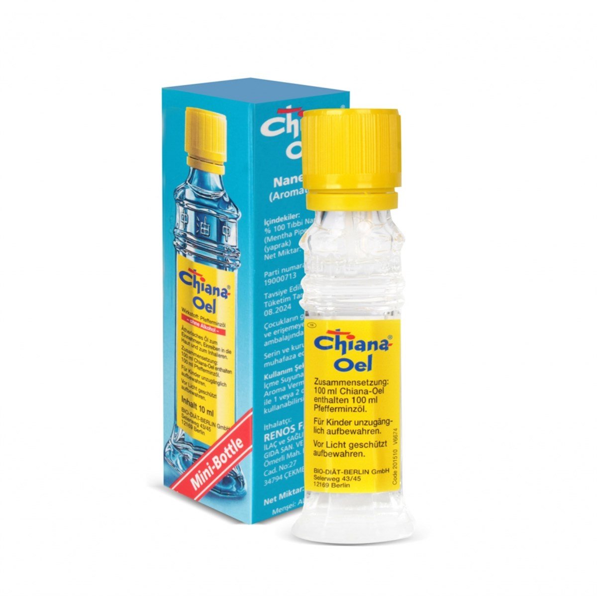 Chiana Oel 10 ml - Chiana Oil (Çin Yağı) %100 Nane Yağı Almanya Üretimi
