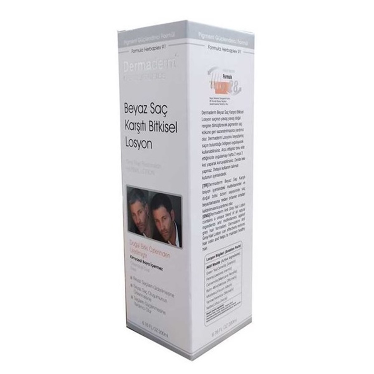Dermaderm Beyaz Saç Karşıtı Bitkisel Losyon 200 ml