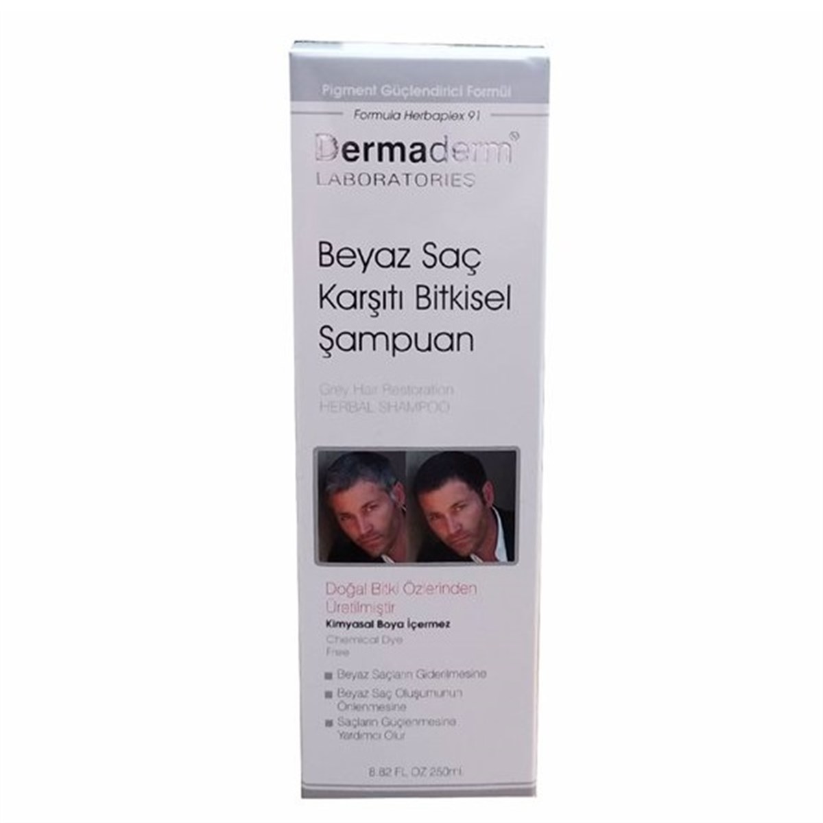 Dermaderm Beyaz Saç Karşıtı Bitkisel Şampuan 250 ml