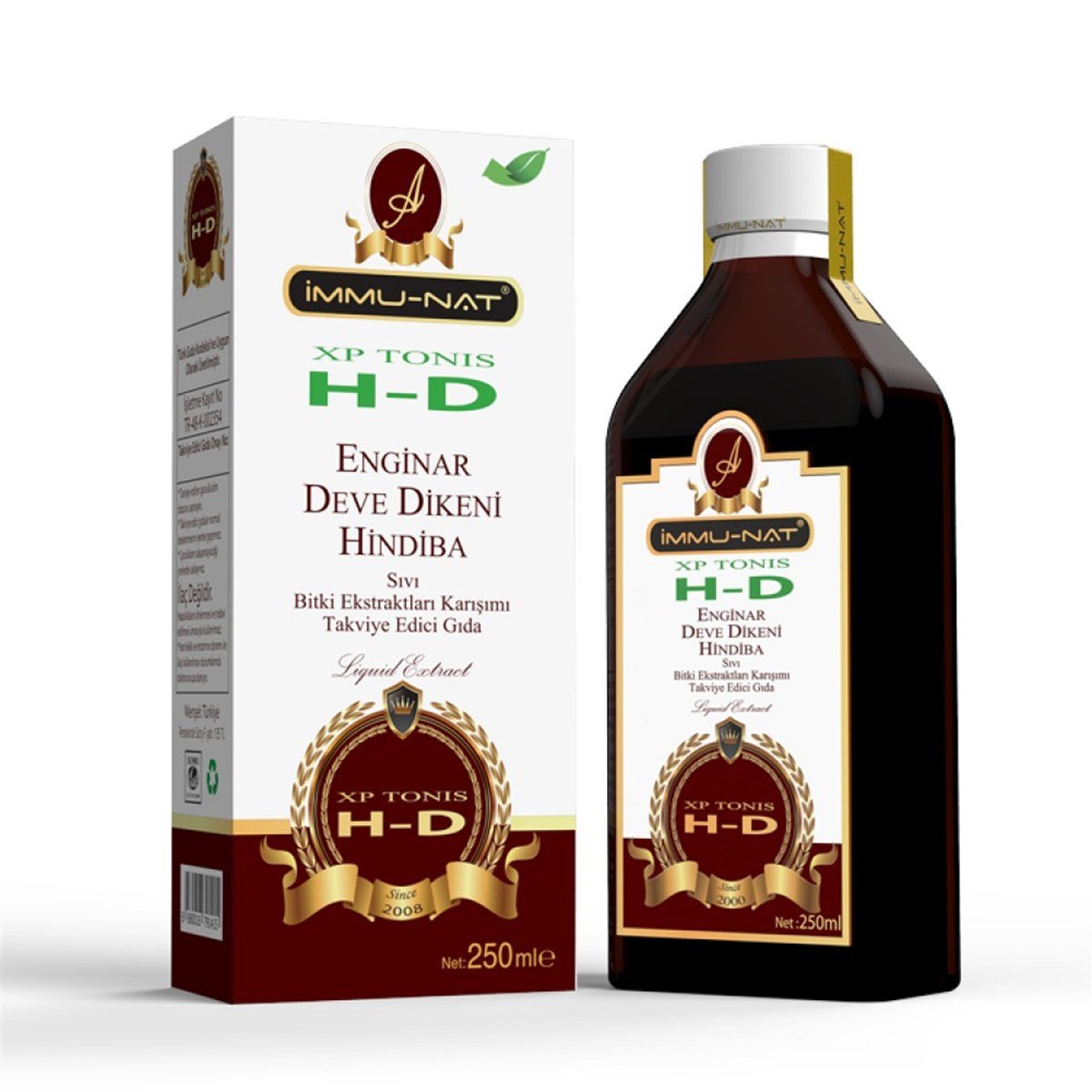 İmmunat XP Tonis H D Enginar Deve Dikeni Hindiba Sıvı Bitki Ekstraktı Karışımı 250 ml