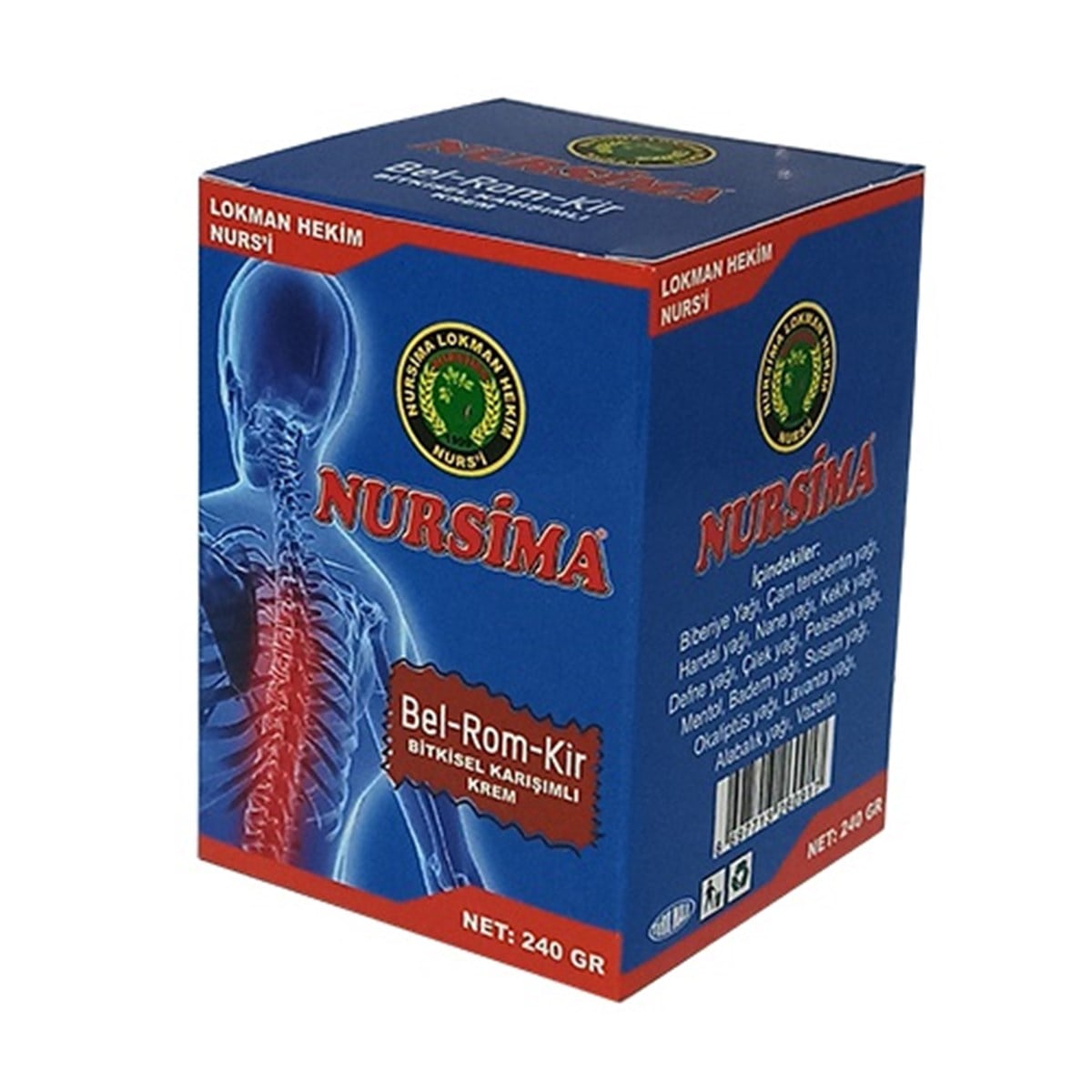 Nursima Bel-Rom-Kir Bitkisel Karışımlı Krem 240 ml