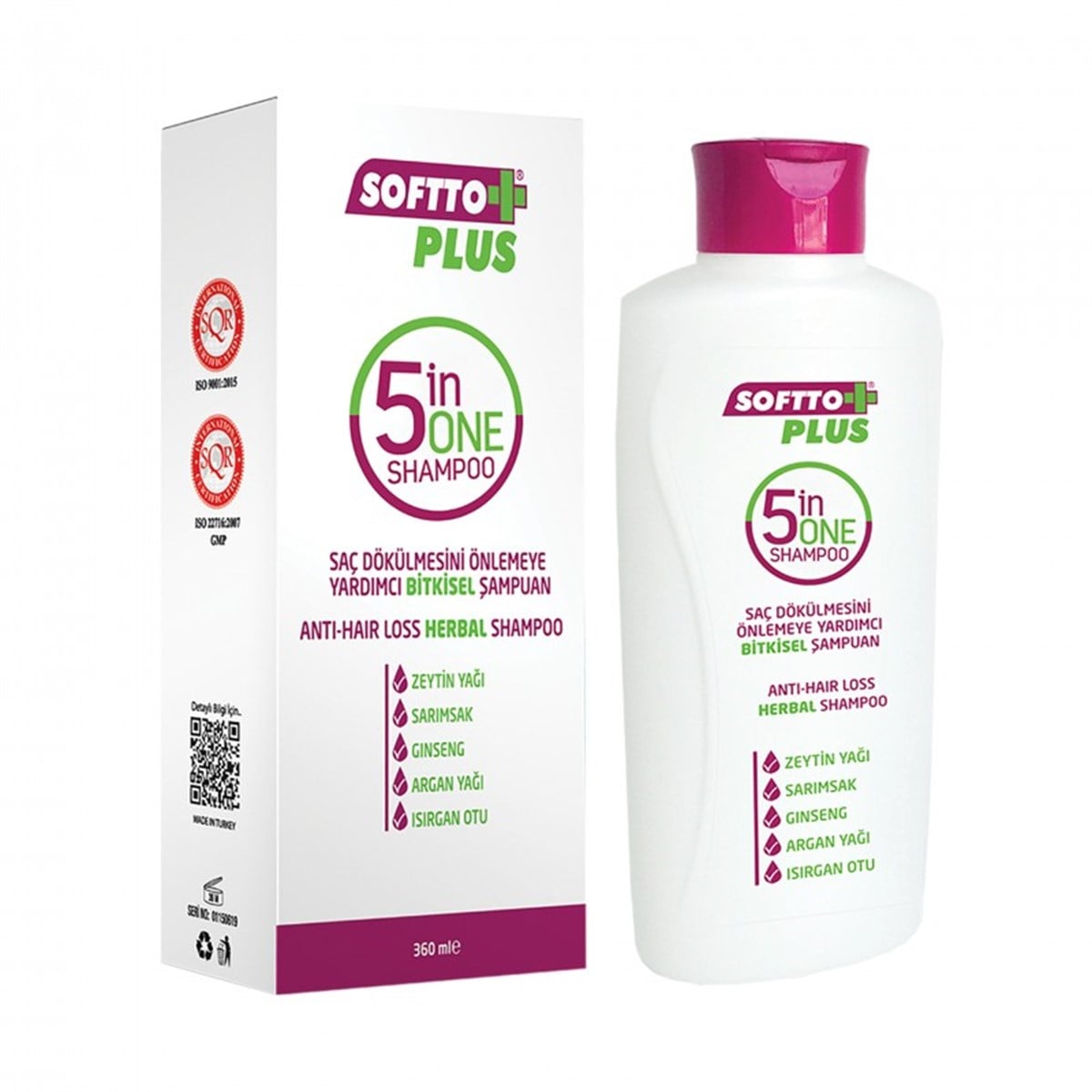 Softto Plus 5 in 1 Şampuan 400 ml