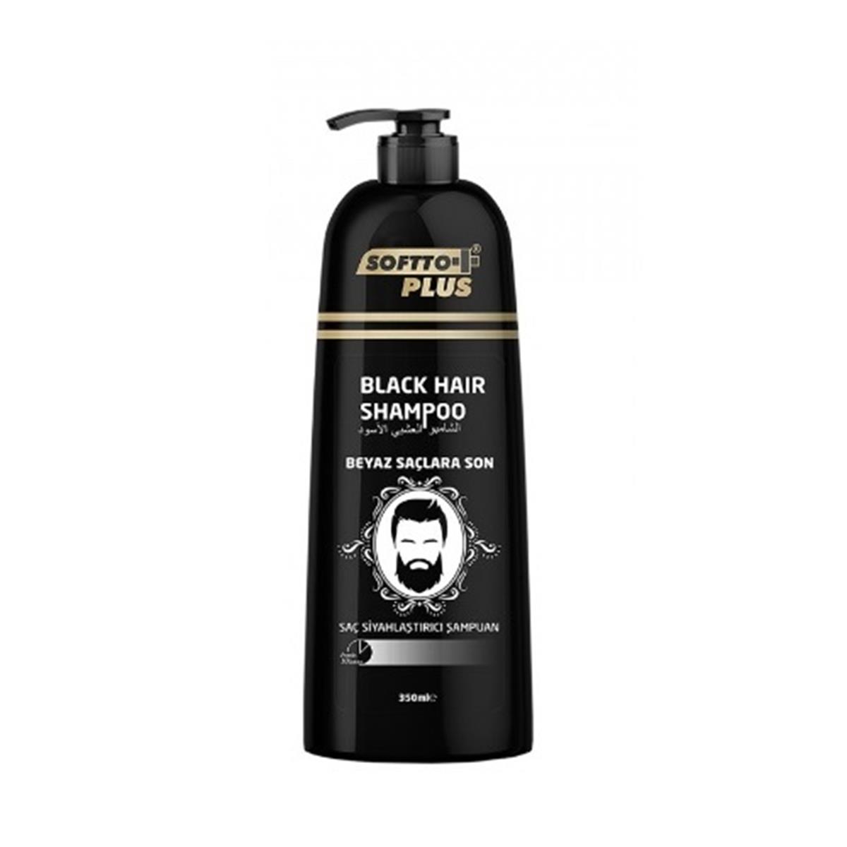 Softto Plus Black Hair Saç Siyahlaştırıcı Şampuan 350 ml