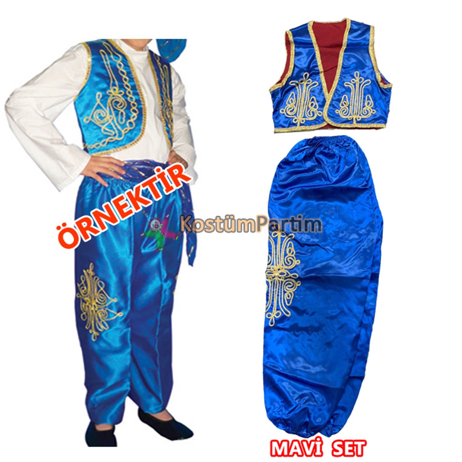 23 Nisan Folklör Kostüm Seti MaviYöresel Kostümler ve Folklör