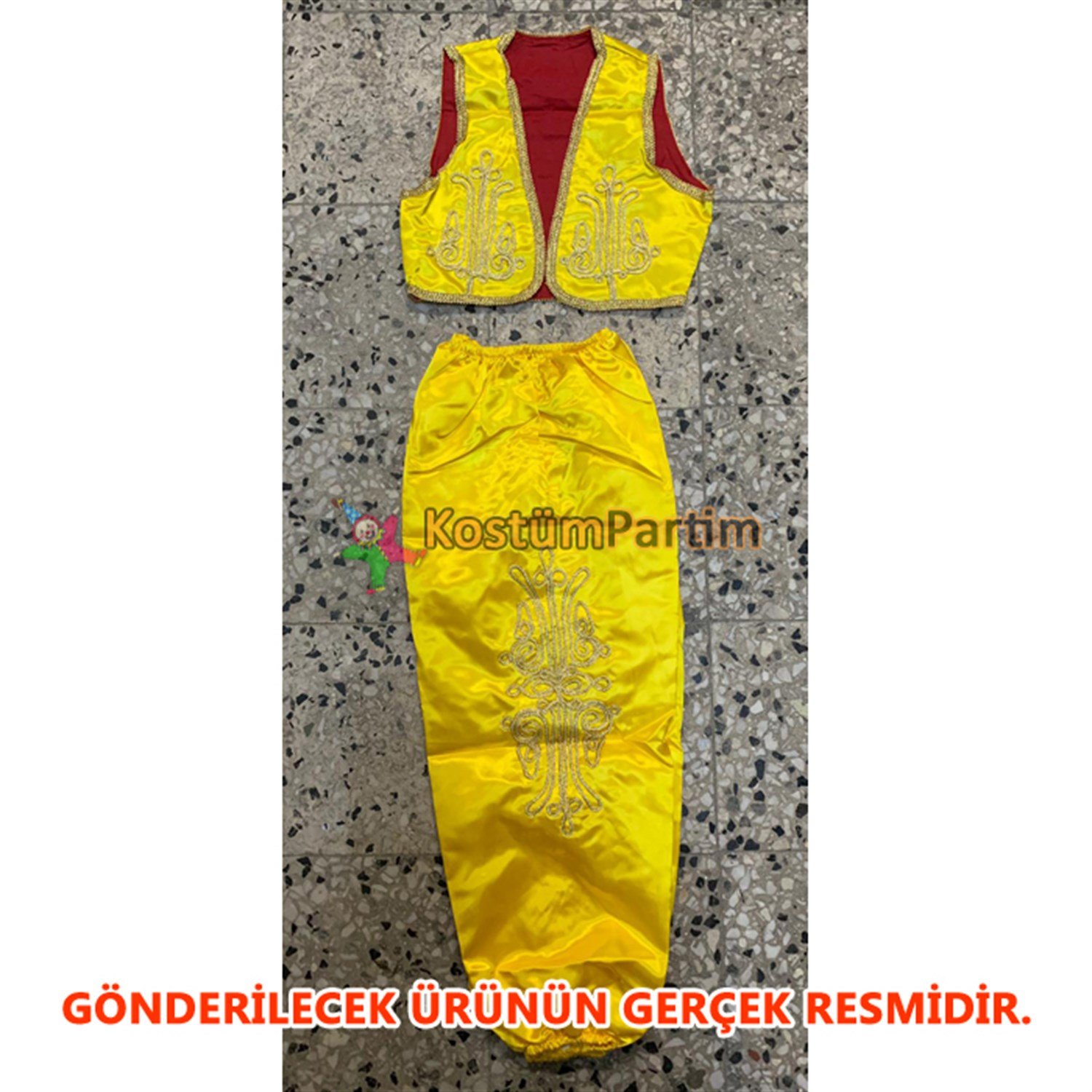 23 Nisan Folklör Kostüm Seti SarıYöresel Kostümler ve Folklör