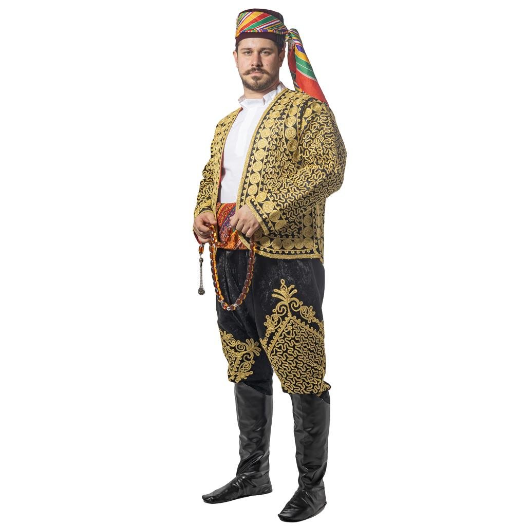 Ağa Kostümü Orijinal İşlemeli Erkek Kostümleri Ağa Kostümü Profesyonel (Orjinal) - KostümPartim®