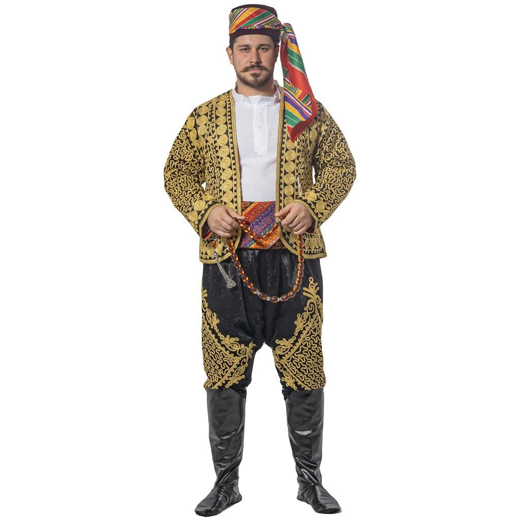 Ağa Kostümü Orijinal İşlemeli Erkek Kostümleri Ağa Kostümü Profesyonel (Orjinal) - KostümPartim®