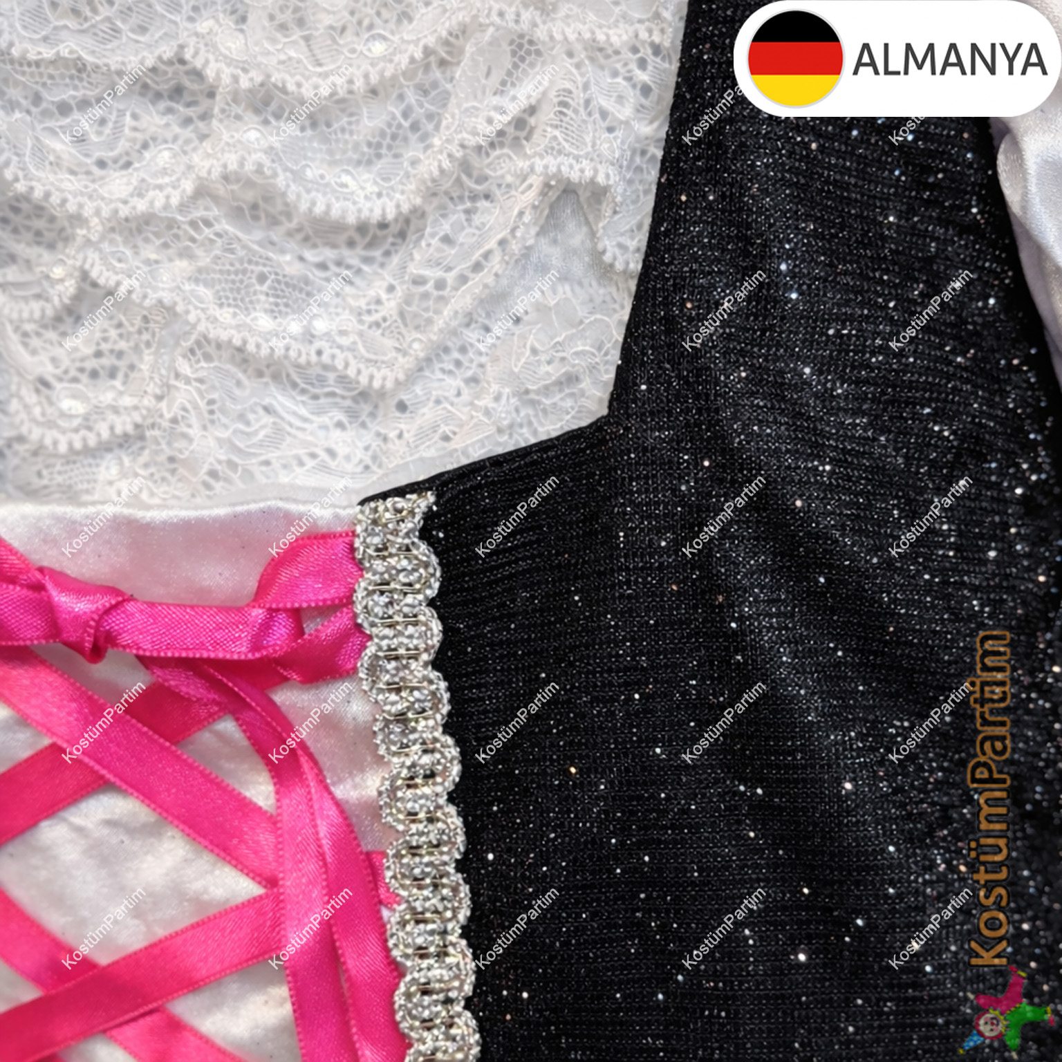 Almanya Kıyafeti Kız Çocuk Kostümü Ülke Kostümleri Alman Kıyafeti Kız Çocuk Kostümü - KostümPartim®