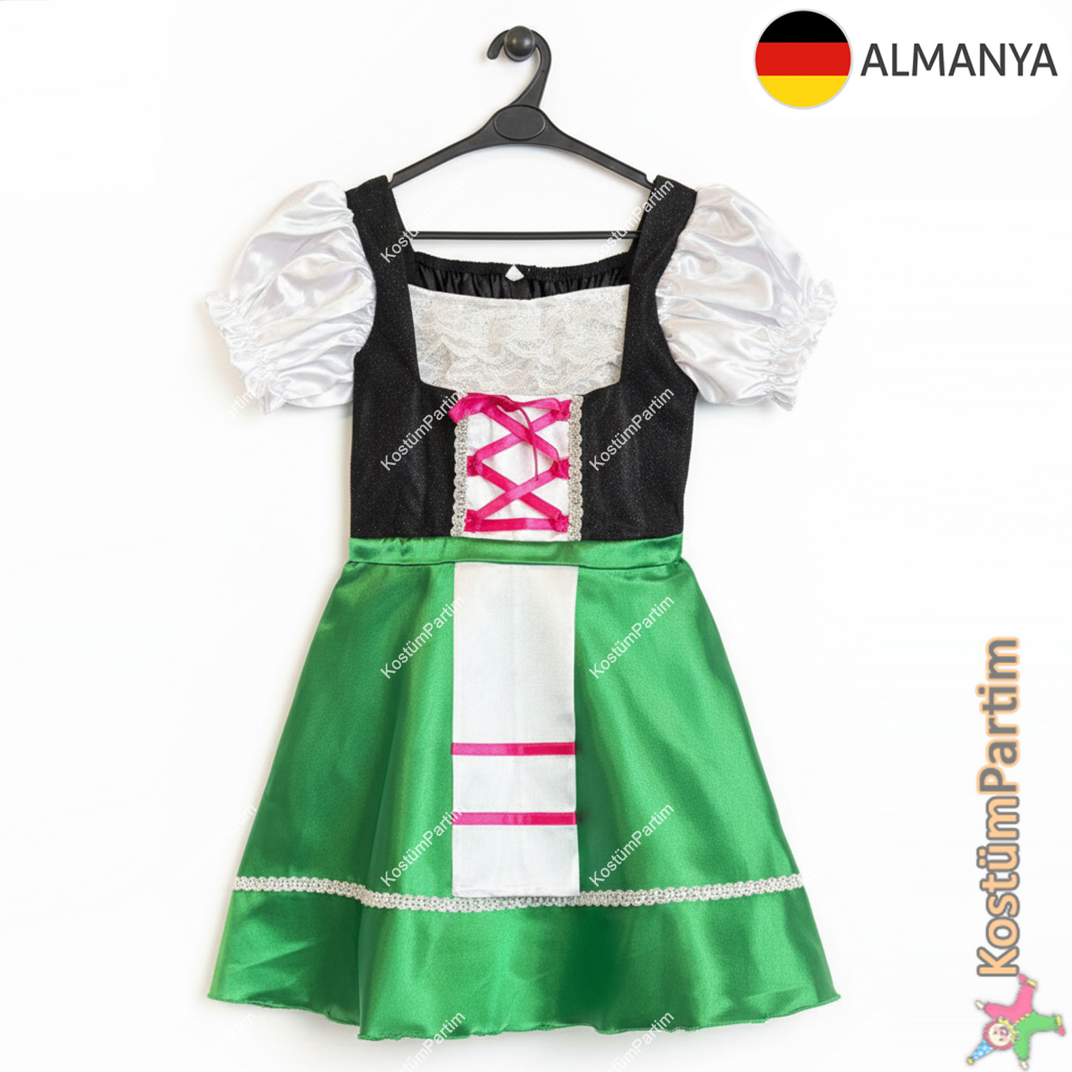 Almanya Kıyafeti Kız Çocuk Kostümü Ülke Kostümleri Alman Kıyafeti Kız Çocuk Kostümü - KostümPartim®