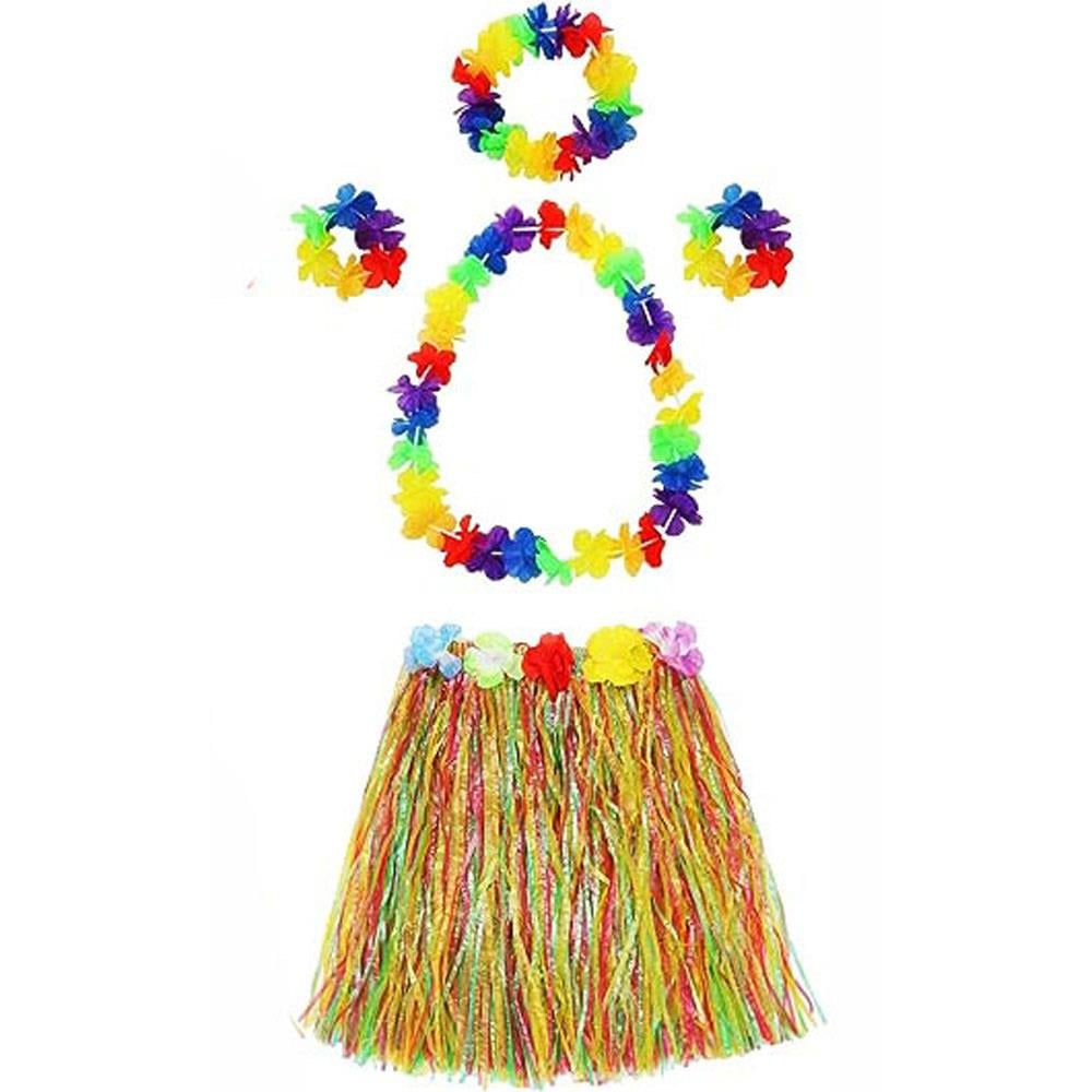 Aloha Etekli Çiçekli Hawaii Kolyesi Taç ve Bileklik Seti Taçlar KostümPartim® Aloha Etekli Çiçekli Hawaii Kolyesi Taç ve Bileklik Seti - Tropikal Partilerde Renkli Bir Görünüm Yakalayın!