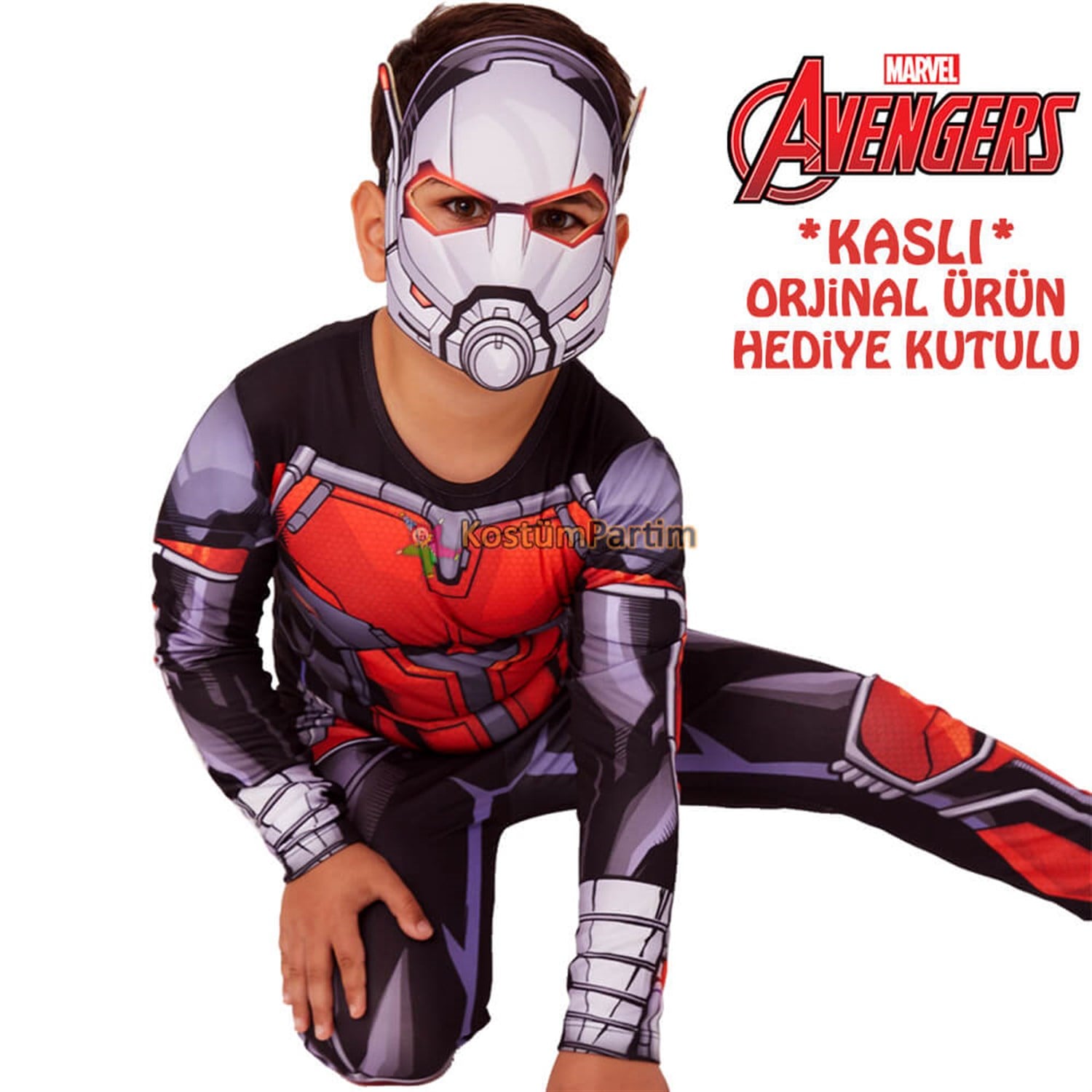 Antman Kostümü Kaslı Marvel Karınca Adam KıyafetiSpiderman KostümleriKostümPartim ★ Antman Kostümü Marvel Karınca Adam Kıyafeti / Spiderman Kostümleri