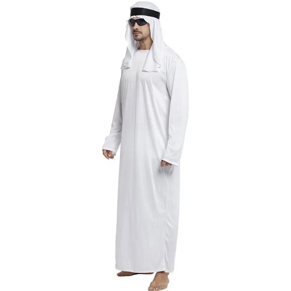 Arap Kostümü Beyaz Yetişkin Erkek Kıyafeti Yetişkin Erkek Kostümleri Arap Kostümü Beyaz Yetişkin Erkek Kıyafeti - KostümPartim®