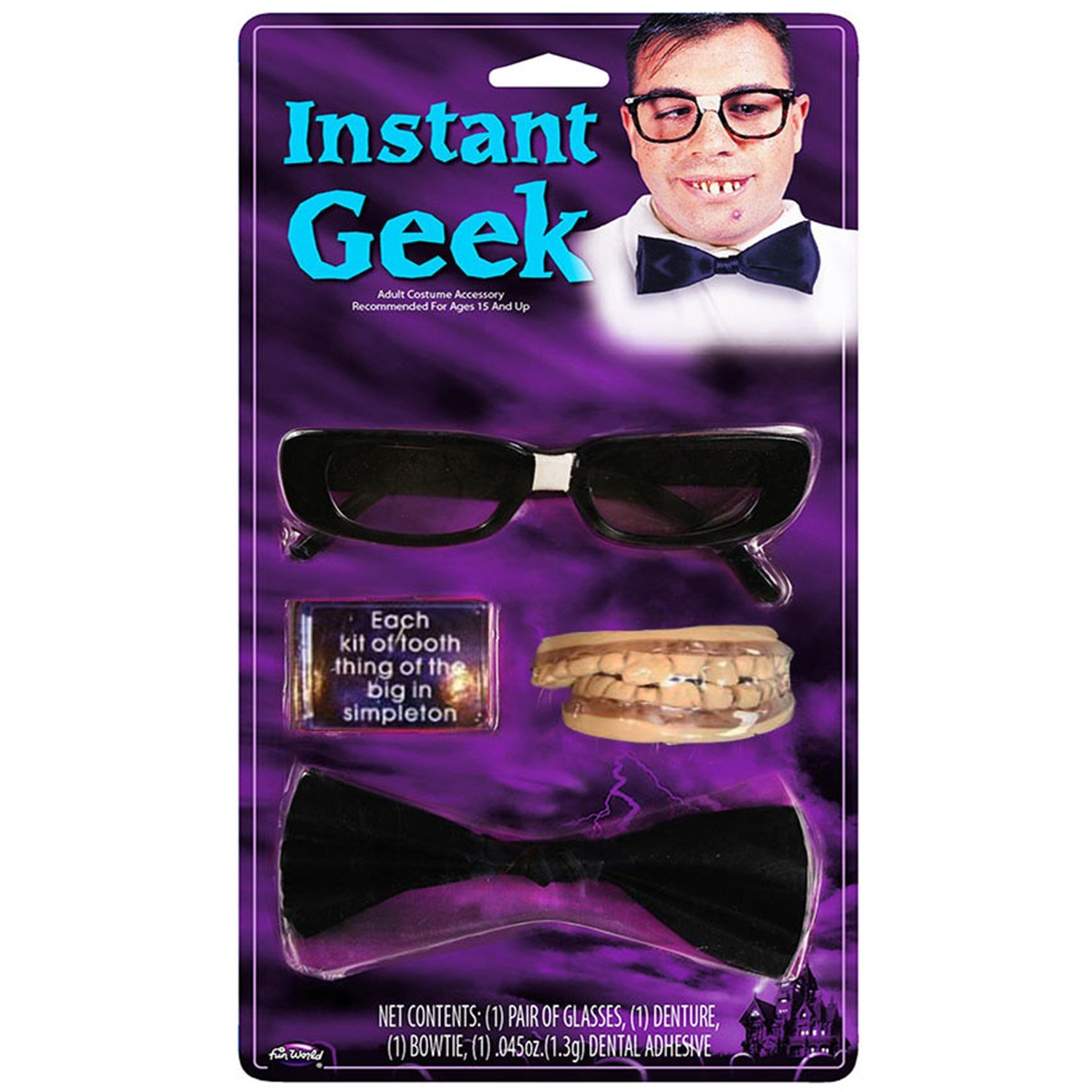 Avanak Ajan Kostüm Aksesuar Seti 3 ParçaAksesuar SetleriKostümPartim ★ Çalışkan Öğrenci, Avanak Ajan Kostüm Seti / Halloween Aksesuarları