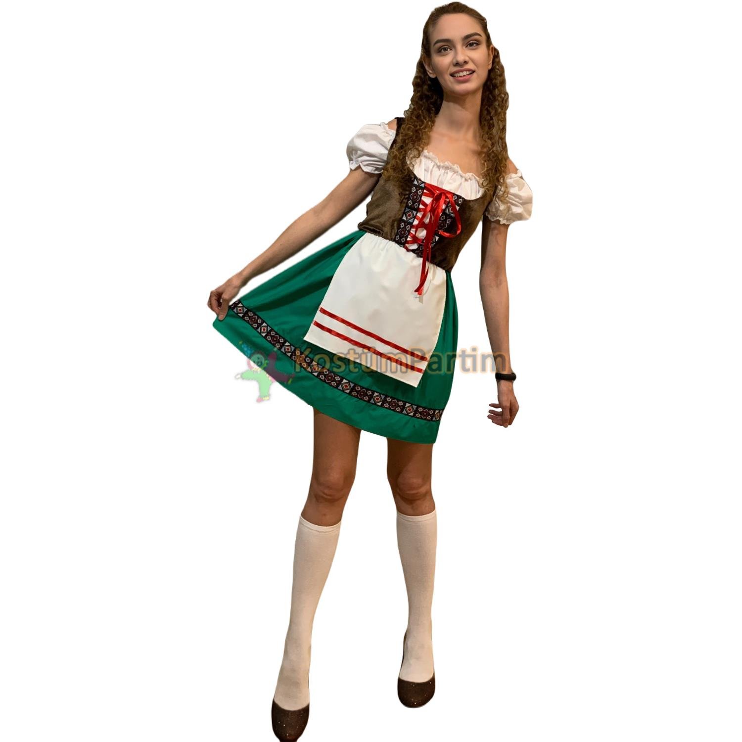 Bavaria Kostümü Alman Biracı Kız  Kıyafeti Kadın Elbiseleri Bavaria Kostümü Alman Biracı Kız  Kıyafeti - KostümPartim®