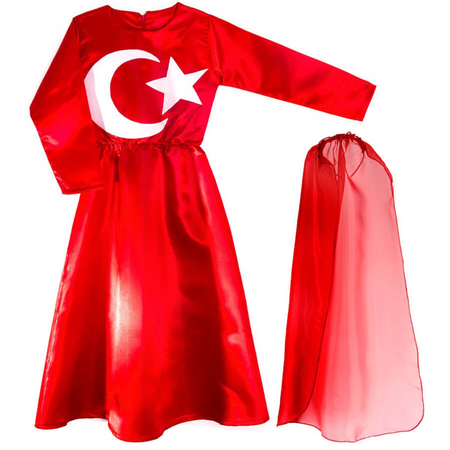 Bayrak Kostümü, 23 Nisan Türk Bayrağı Kız Çocuk KıyafetiDans Gösteri KostümleriKostümPartim ★ Bayrak Kostümü, 23 Nisan Türk Bayrağı Kız Çocuk Kıyafeti / Dans Gösteri Kostümleri