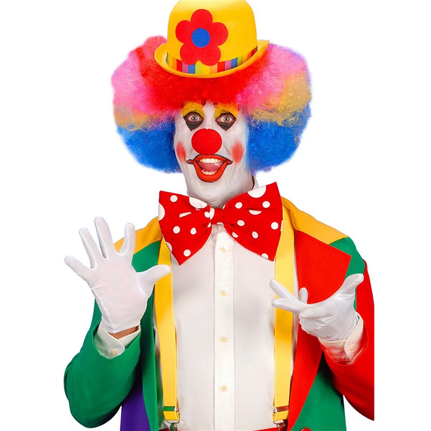 Beyaz Eldiven Yetişkin Palyaço Pandomim Eldiveni Palyaço Aksesuarları Beyaz Eldiven Yetişkin Palyaço Pandomim Eldiveni - KostümPartim®