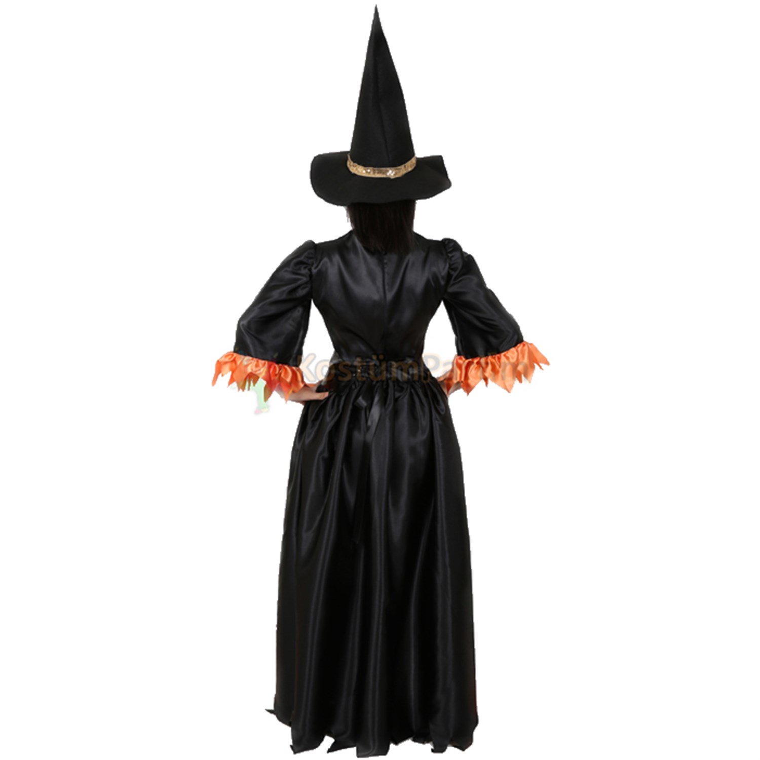 Cadı Kostümü Turuncu SiyahCadılar Bayramı Kostümleri