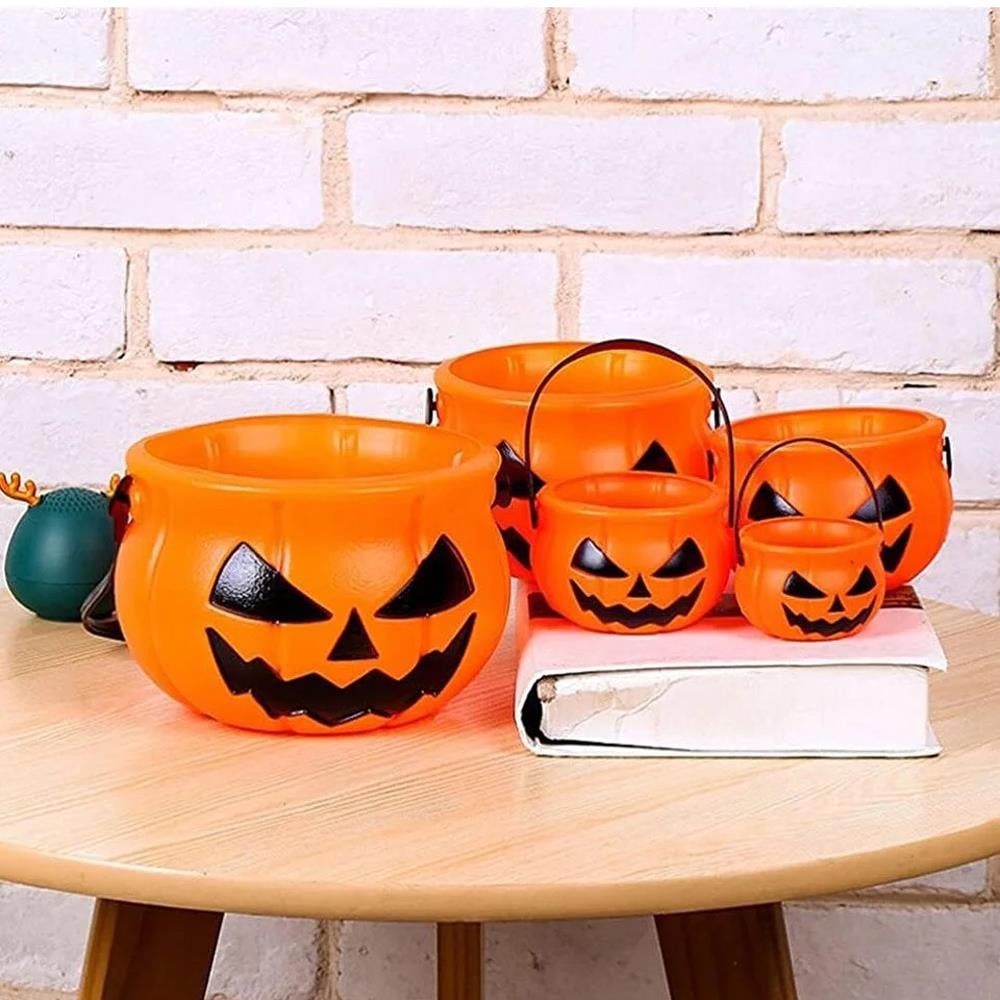 Cadılar Bayramı Halloween Balkabağı Şeker 5 Kovası Hallooween Aksesuarları KostümPartim® Cadılar Bayramı Halloween Balkabağı Şeker 5 Kovası - Şeker Toplamanın En Eğlenceli Hali!