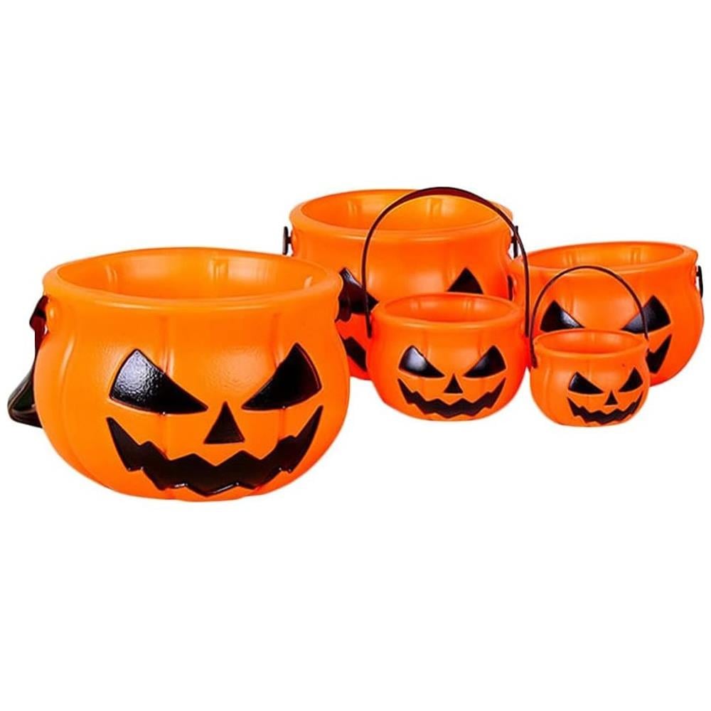 Cadılar Bayramı Halloween Balkabağı Şeker 5 Kovası Hallooween Aksesuarları KostümPartim® Cadılar Bayramı Halloween Balkabağı Şeker 5 Kovası - Şeker Toplamanın En Eğlenceli Hali!