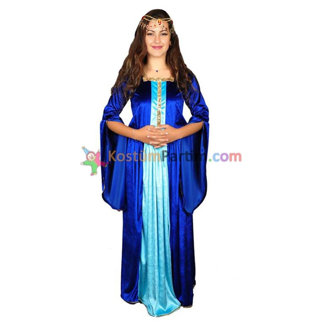 Cariye Kostümü Mavi Ramazan Kostümleri Cariye Kostümü Mavi - KostümPartim®