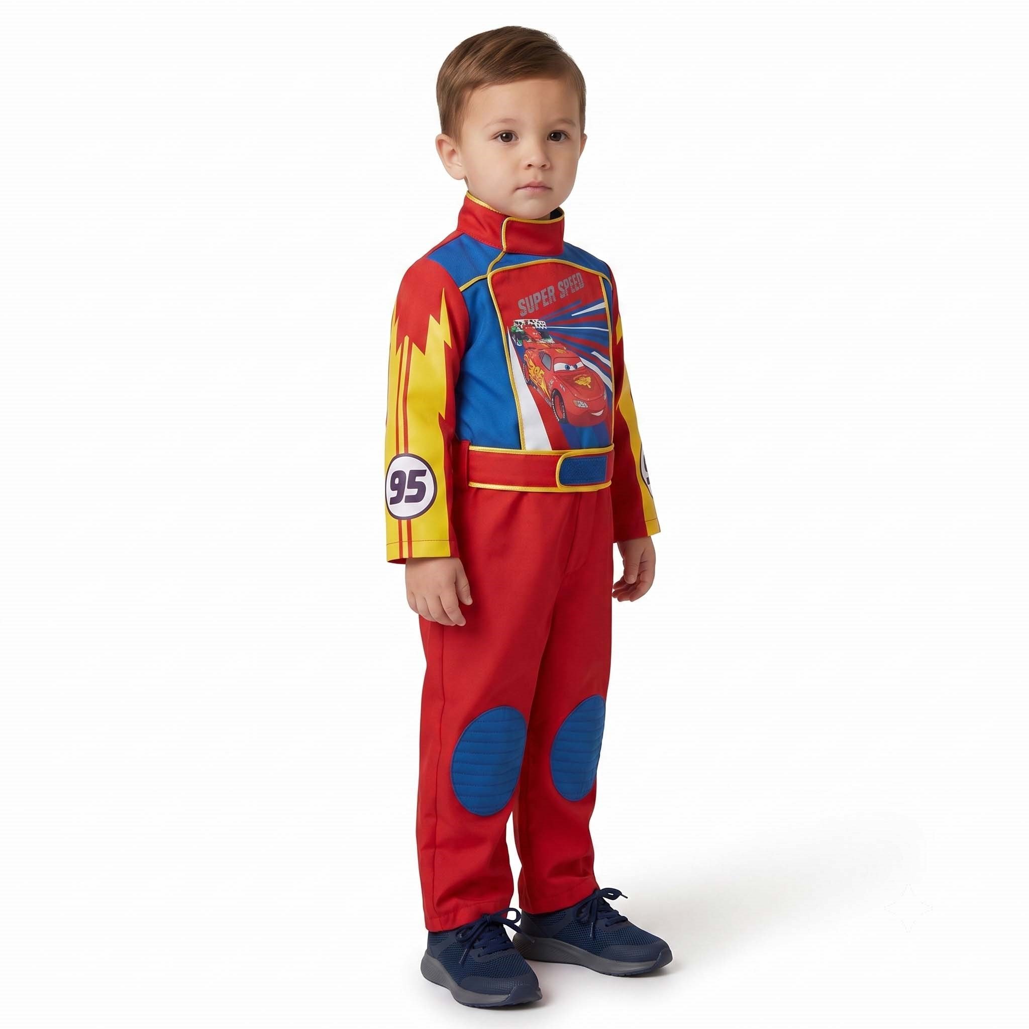 Disney Cars Şimşek McQueen Erkek Çocuk Kostümü Kırmızı Yarışçı Tulumu 7-8 Yaş / 9-10 Yaş / 11-12 Yaş Karakter Kostümleri KostümPartim® | Disney Cars Şimşek McQueen Erkek Çocuk Kostümü Kırmızı Yarışçı Tulumu