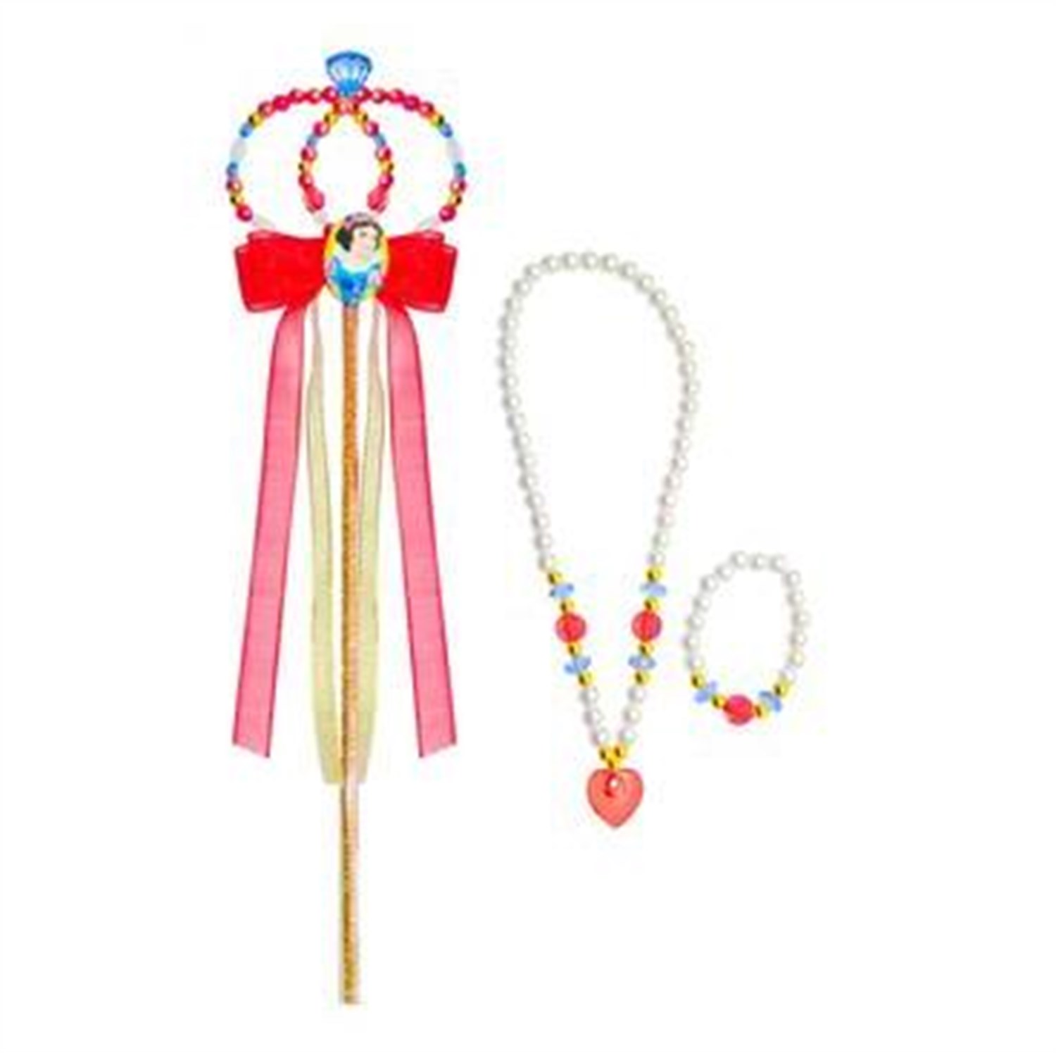 Disney Pamuk Prenses Kolye Asa Bileklik SetiTaçlar