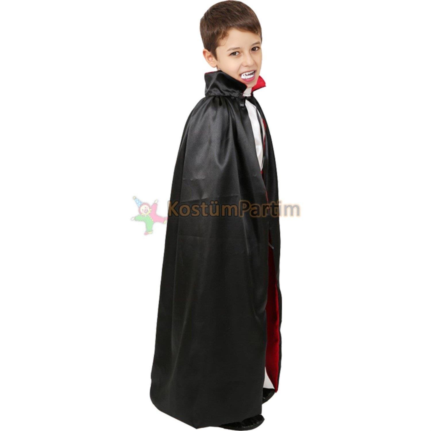 Dracula Vampir Kostümü Çocuk Cadılar Bayramı Kostümleri Dracula Vampir Kostümü Çocuk - KostümPartim®