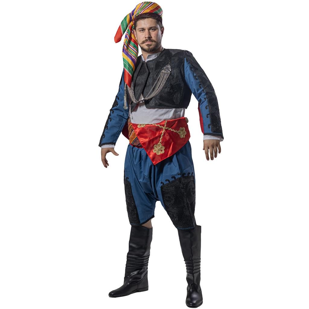 Efe Kostümü Yetişkin Erkek İzmir Zeybek Kıyafeti (Lüks) Yetişkin Yöresel Kıyafetler Efe Zeybek Kostümü Yetişkin Erkek İzmir Ege Kıyafeti - KostümPartim®