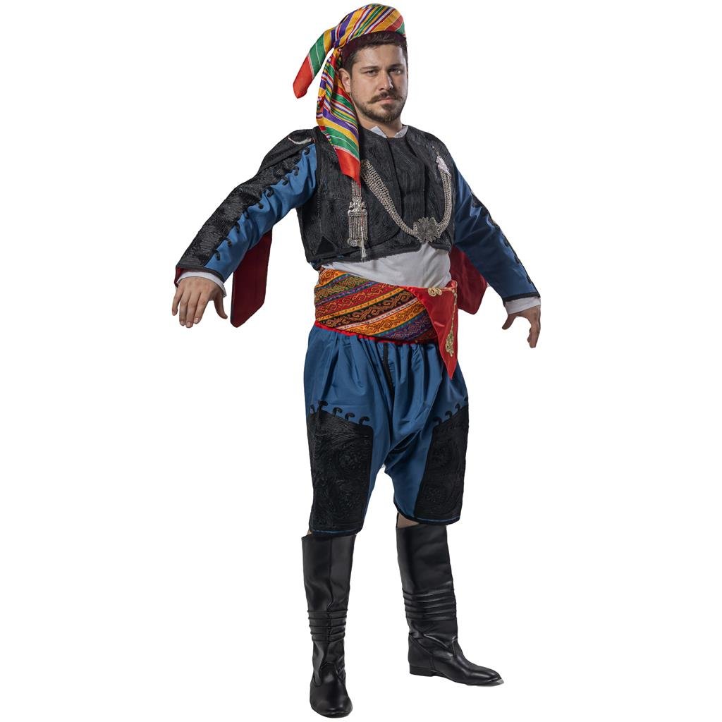 Efe Kostümü Yetişkin Erkek İzmir Zeybek Kıyafeti (Lüks) Yetişkin Yöresel Kıyafetler Efe Zeybek Kostümü Yetişkin Erkek İzmir Ege Kıyafeti - KostümPartim®