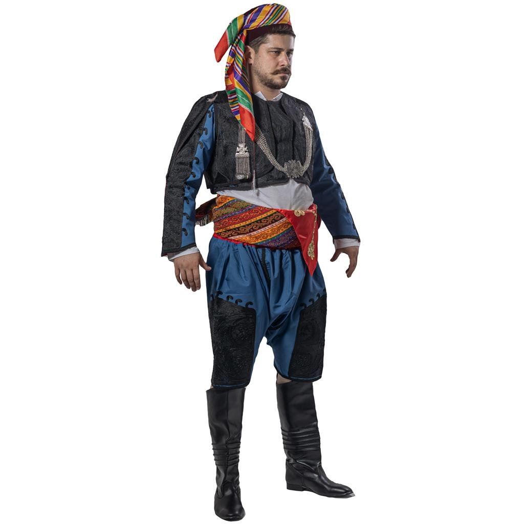 Efe Kostümü Yetişkin Erkek İzmir Zeybek Kıyafeti (Lüks) Yetişkin Yöresel Kıyafetler Efe Zeybek Kostümü Yetişkin Erkek İzmir Ege Kıyafeti - KostümPartim®
