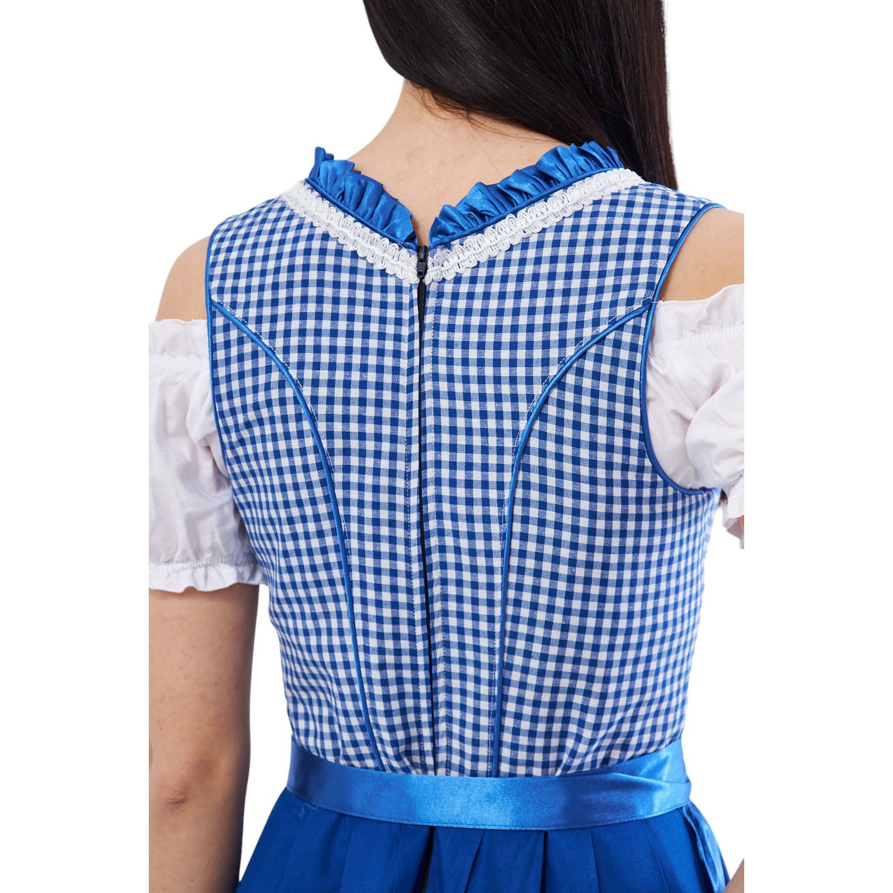 Ekose Bebe Mavisi Dirndl Elbise Kadın Bavyera Oktoberfest Kıyafeti 011 Kadın Elbiseleri KostümPartim® | Ekose Bebe Mavisi Dirndl Elbise 011 | Kadın Bavyera Oktoberfest Kostümü | Alman Trachten Kıyafeti