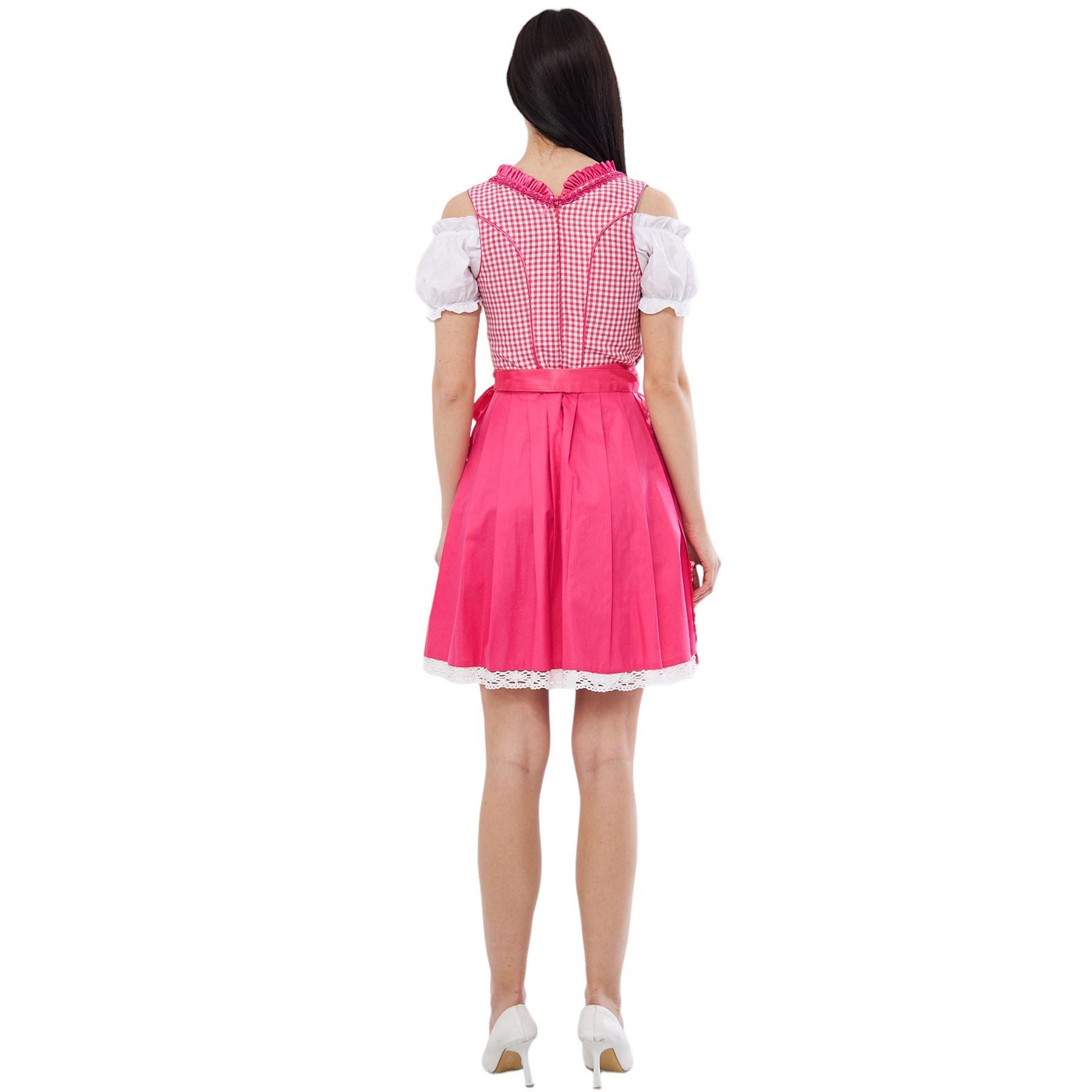 Ekose Şeker Pembe Dirndl Elbise Kadın Bavyera Oktoberfest Kıyafeti 011 Kadın Elbiseleri KostümPartim® | Ekose Şeker Pembe Dirndl Elbise 011 | Kadın Bavyera Oktoberfest Kostümü | Alman Trachten Kıyafeti
