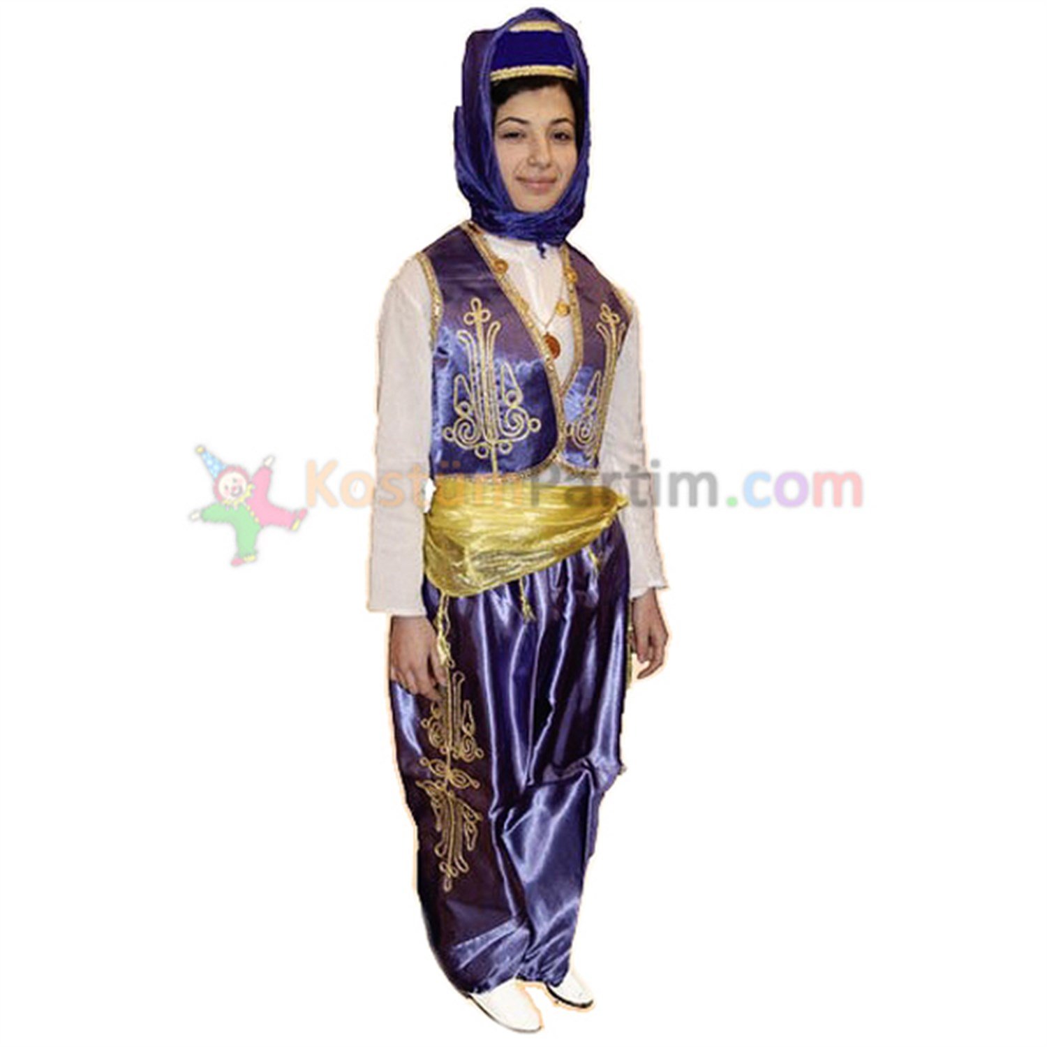 Folklör Kıyafeti Mor Kız ÇocukYöresel Kostümler ve Folklör