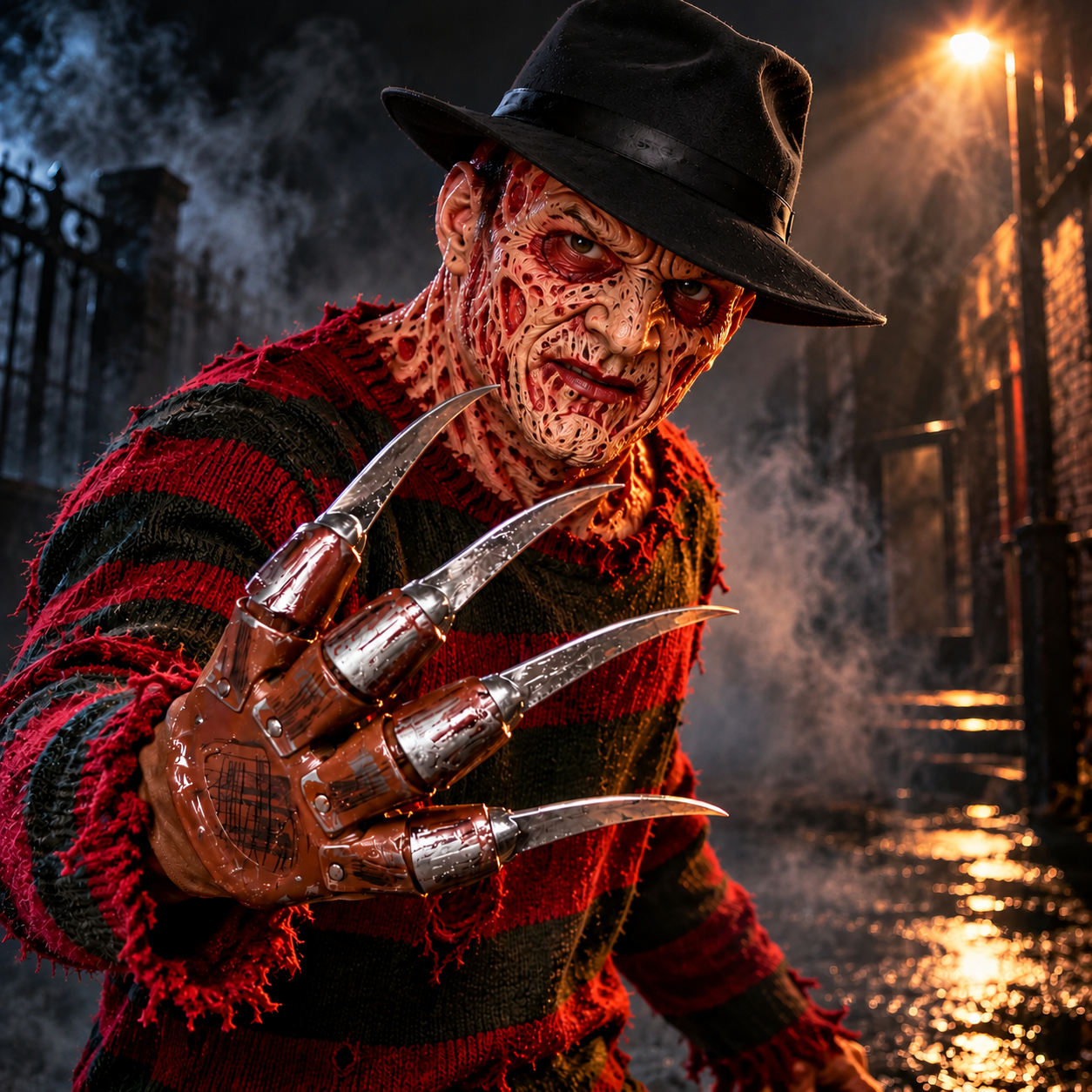 Freddy Krueger Lateks Maske ve Pençeli Eldiven Seti Elm Sokağında Kabus Halloween Kostüm Aksesuarı Maskeler KostümPartim® | Freddy Krueger Lateks Maske ve Pençeli Eldiven Seti | Elm Sokağında Kabus Halloween Kostümü